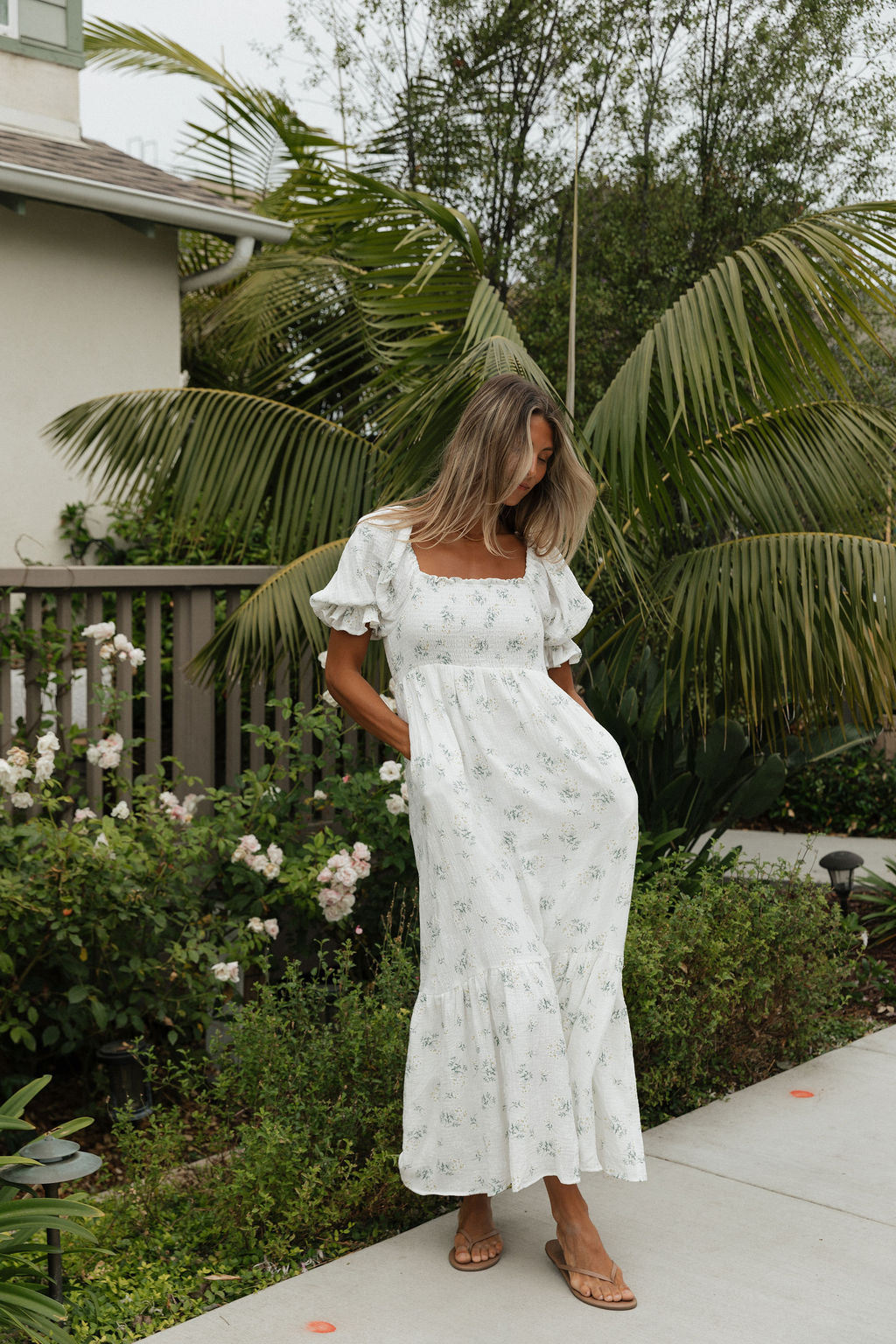 Livvy 100% Cotton Maxi Dress in Chamomile - Bump Friendly & Inclusive Sizing