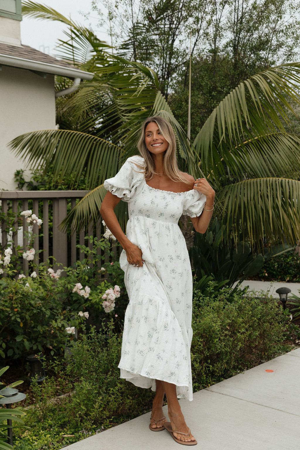 Livvy 100% Cotton Maxi Dress in Chamomile - Bump Friendly & Inclusive Sizing