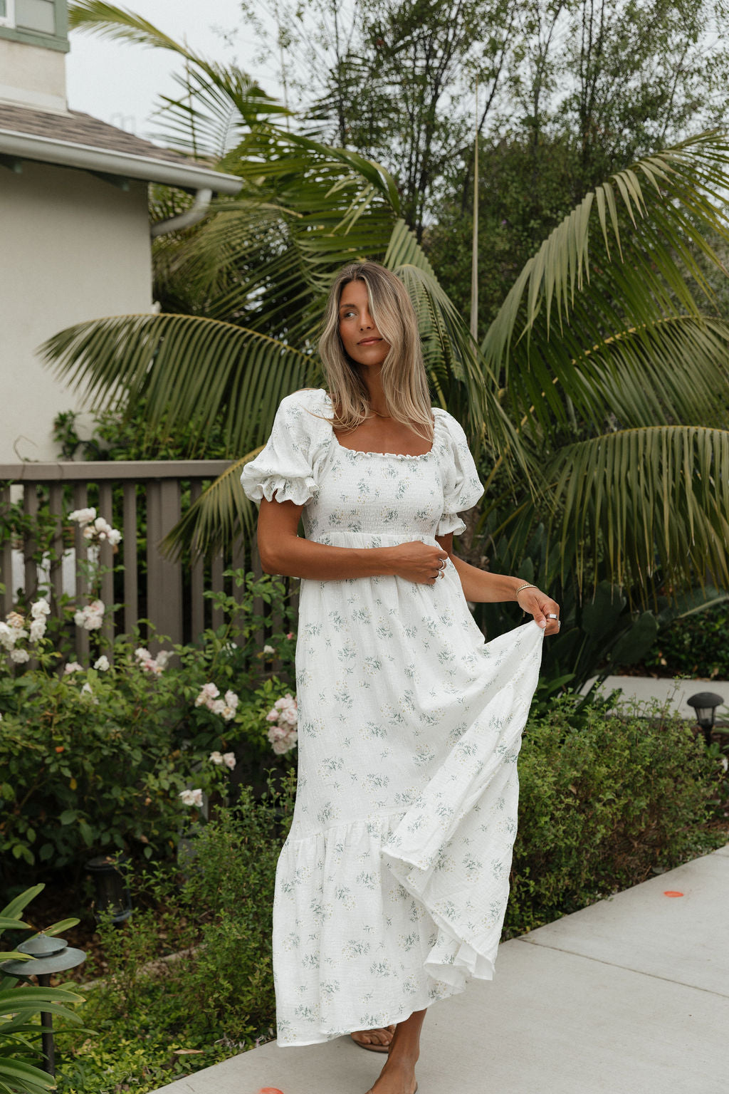 Livvy 100% Cotton Maxi Dress in Chamomile - Bump Friendly & Inclusive Sizing