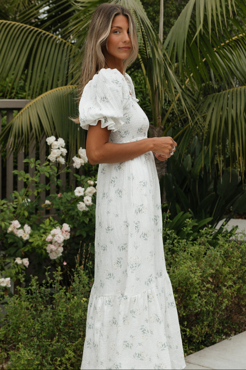 Livvy 100% Cotton Maxi Dress in Chamomile - Bump Friendly & Inclusive Sizing