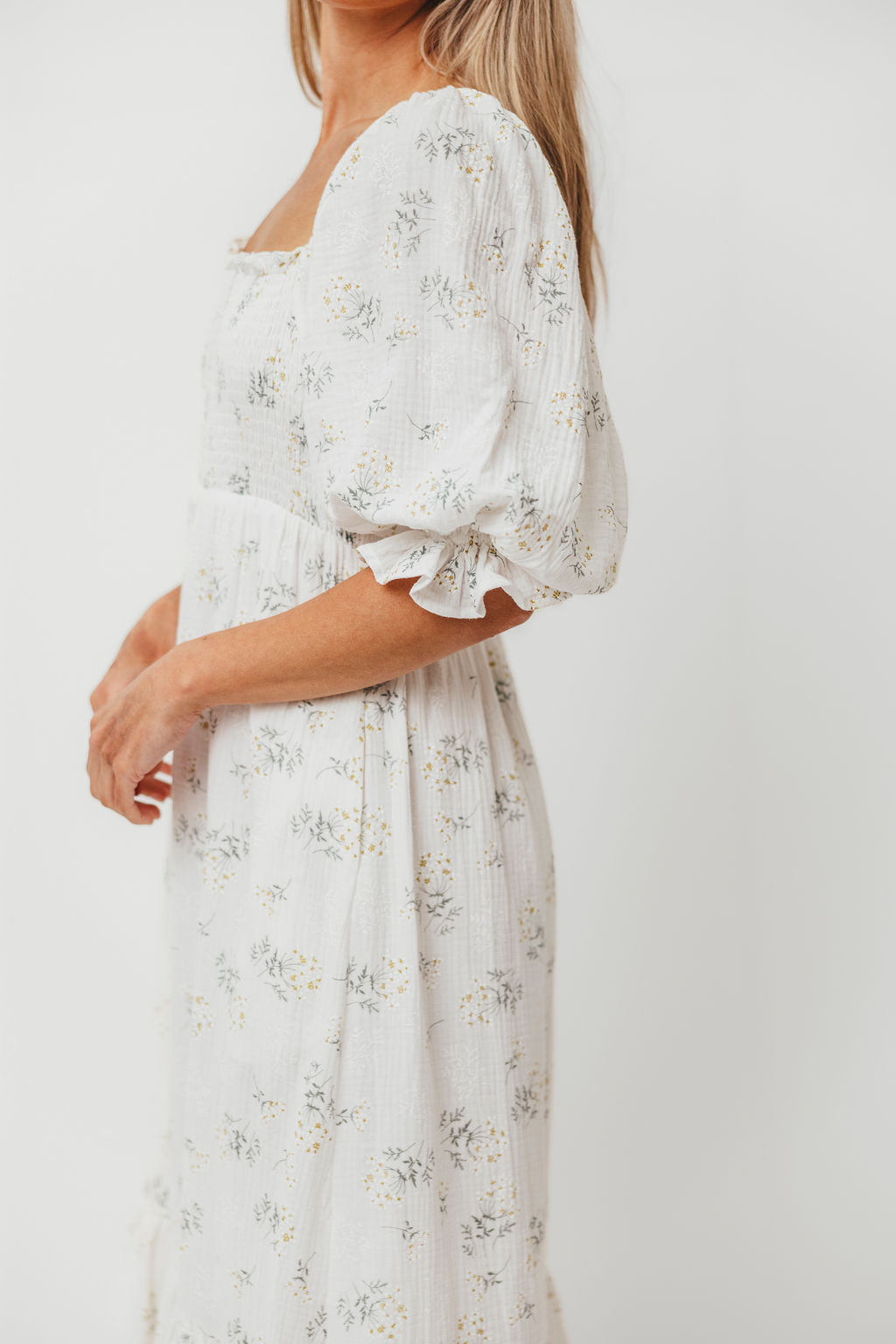 Livvy 100% Cotton Maxi Dress in Chamomile - Bump Friendly & Inclusive Sizing