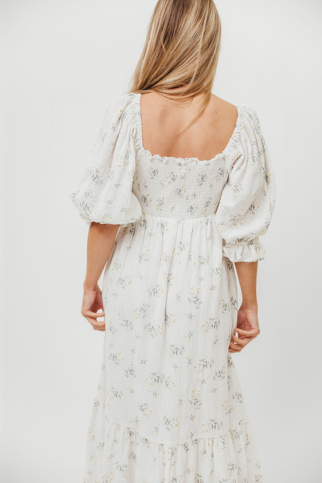 Livvy 100% Cotton Maxi Dress in Chamomile - Bump Friendly & Inclusive Sizing