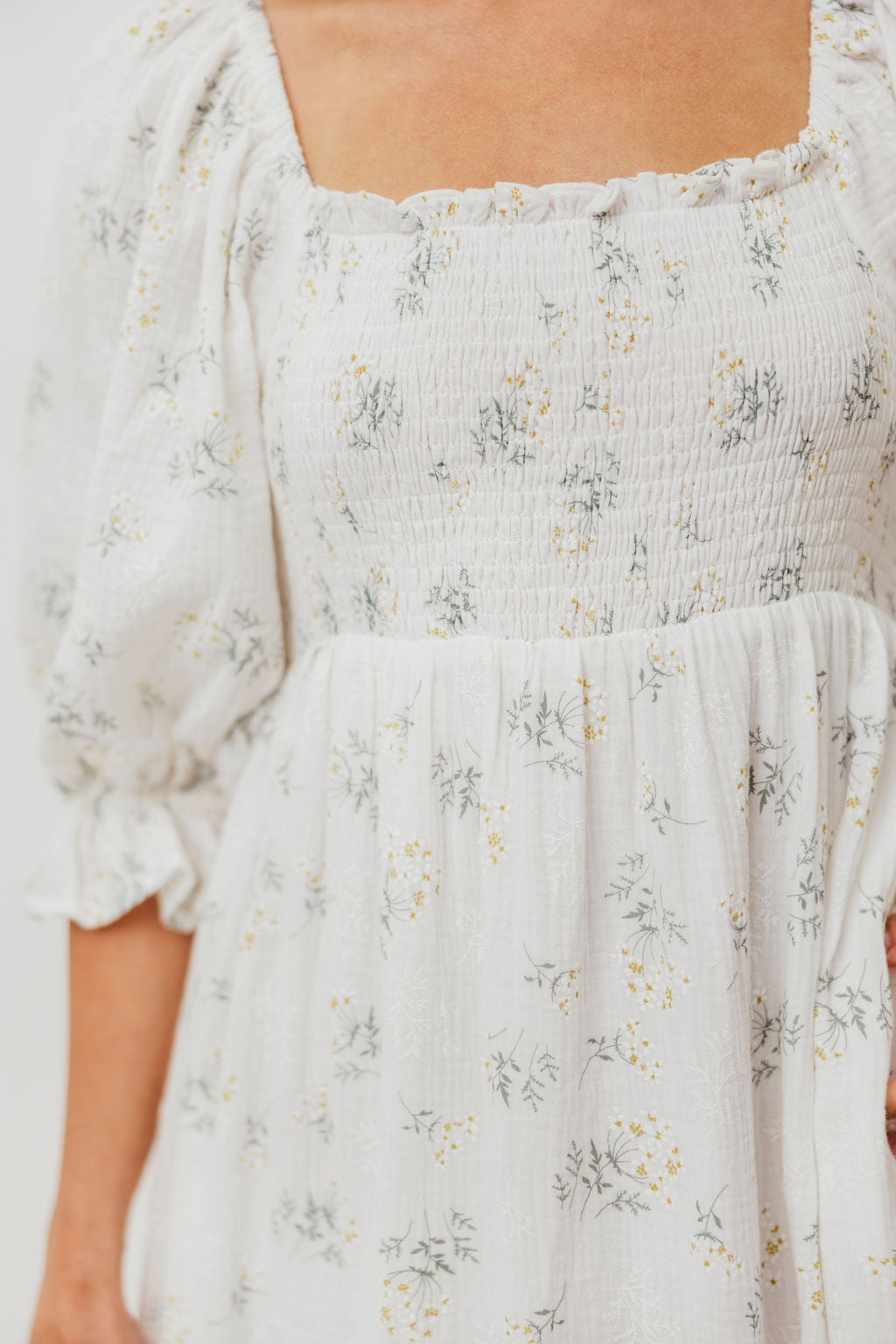 Livvy 100% Cotton Maxi Dress in Chamomile - Bump Friendly & Inclusive Sizing