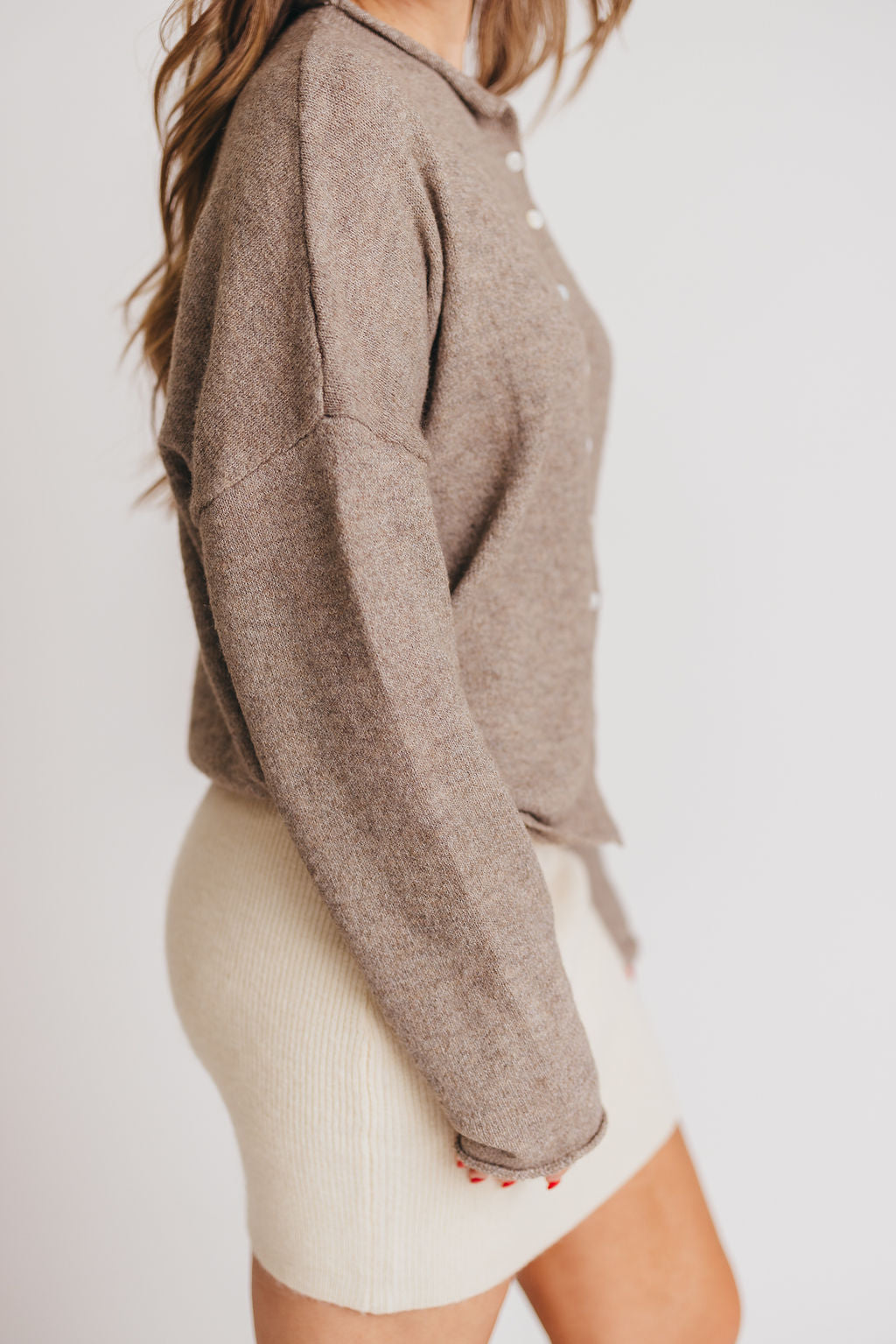 Piper Cardigan in Mocha