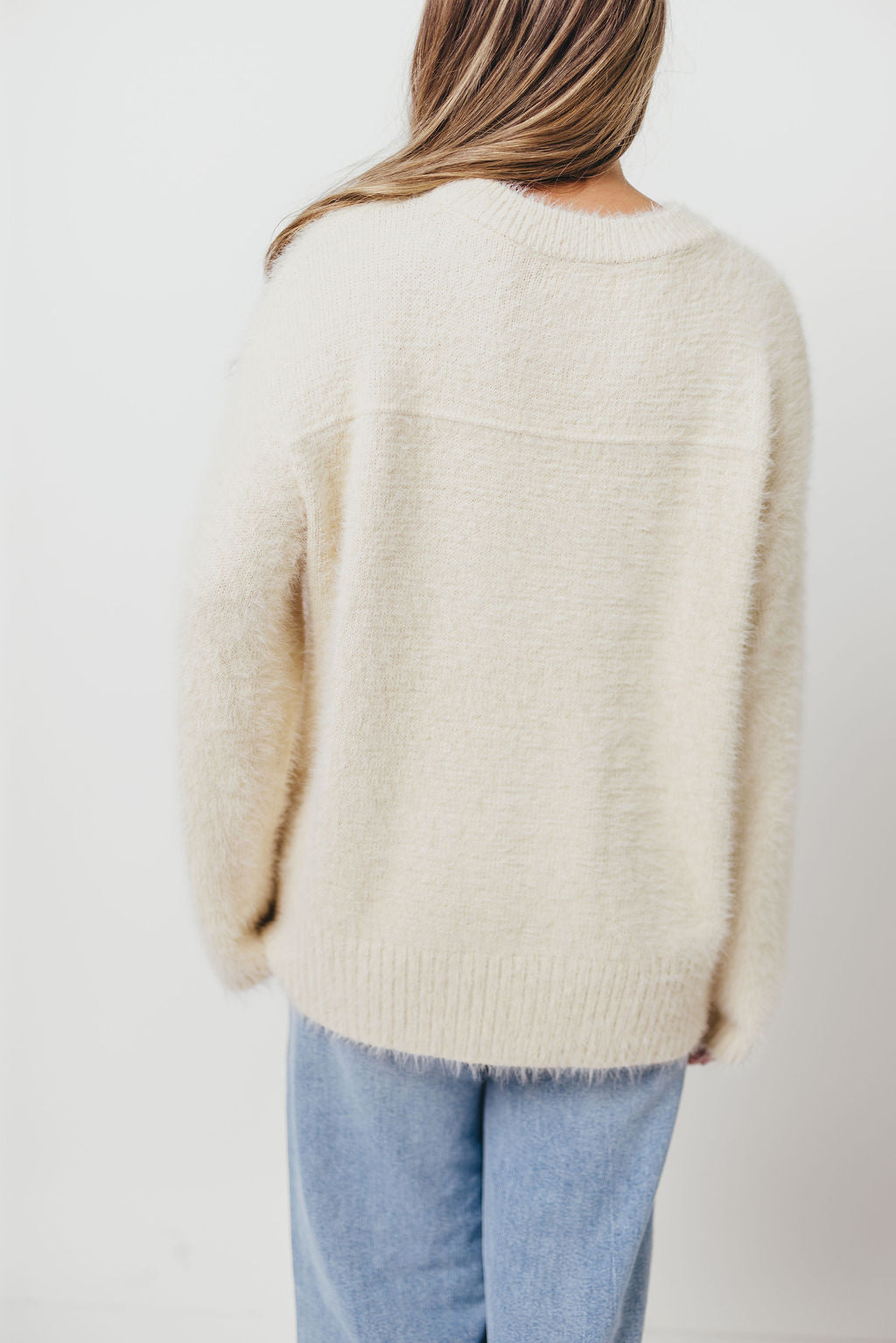 Jane Pullover Sweater in Cream (No Restock)