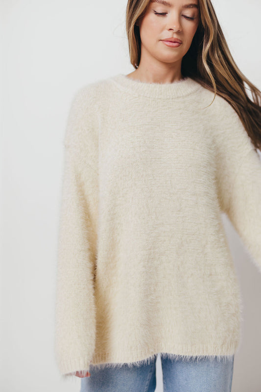 Jane Pullover Sweater in Cream (No Restock)