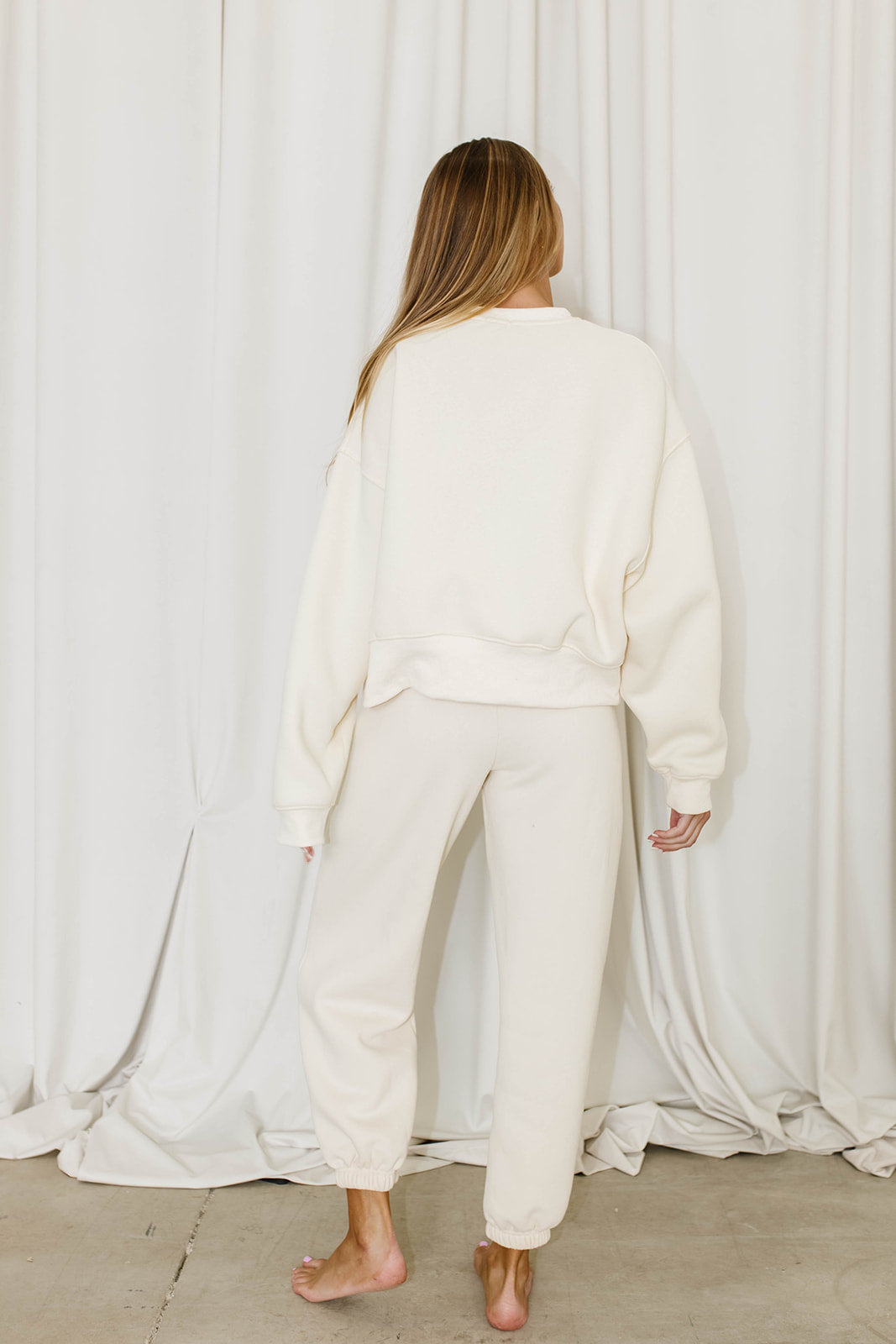 Comfy Cozy Sweatpants in Cream - Top Sold Separately