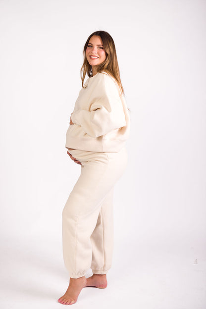 Comfy Cozy Sweatpants in Cream - Top Sold Separately