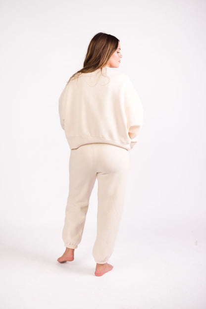 Comfy Cozy Sweatpants in Cream - Top Sold Separately