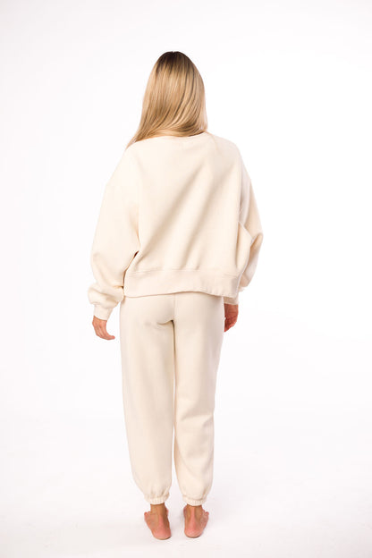 Comfy Cozy Sweatpants in Cream - Top Sold Separately